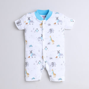 Half Sleeves 3/4th Sleepsuit, Pure Cotton Sleepsuit for Baby,