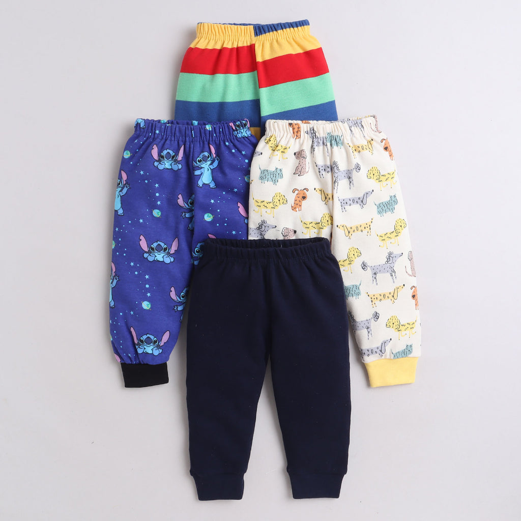 Multi Print Pyjama Pack of 4, Pure Cotton,