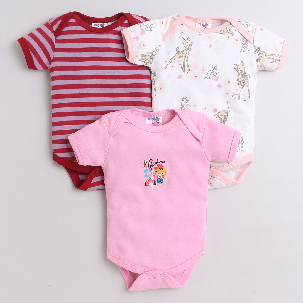 Multi Print Bodysuit Pack of 3,